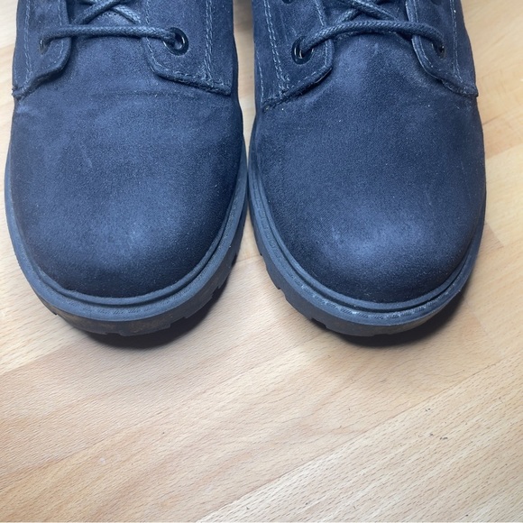 Divided Women’s Work Boot Black Faux Suede Lace Up Lug Sole Size 8.5 US - Picture 9 of 9